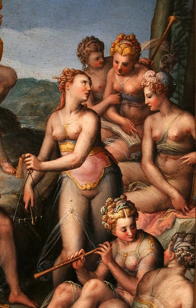 Apollo e le Muse - Museo Borgogna (Vercelli), dettaglio 1